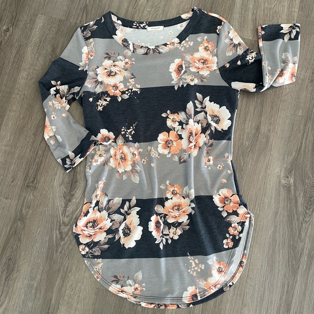 Floral Striped Tunic